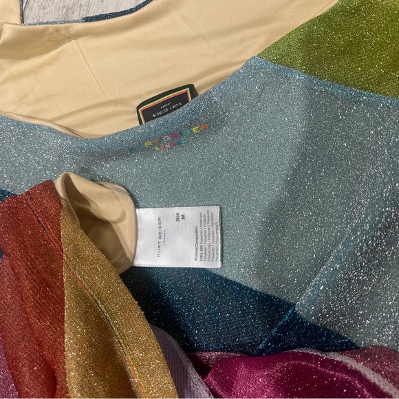 KURT GEIGER LONDON Rainbow Mini Dress Size M - Picture 4 of 7